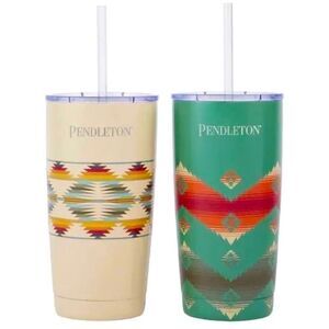Pendleton Patterned 20oz Stainless Steel Hot/Cold Tumbler Set!